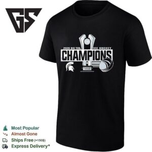 Michigan State Spartans Big Ten Ice Hoceky Champions 2026 T-Shirt