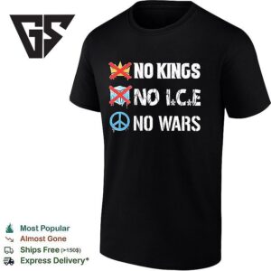 No Kings No Ice No War Graphic T-Shirt