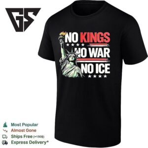 No Kings No War No Ice Statue Of Liberty T-Shirt
