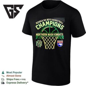 Northern Nash Knights Nchsaa 6a Boys Basketball Champions T-Shirt