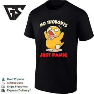 Qwertee No Thoughts Just Panic T-Shirt