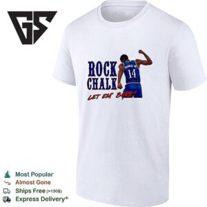 Rock Chalk Melvin Council Jr 14 Kansas Jayhawks Let Em’ Bark T-Shirt