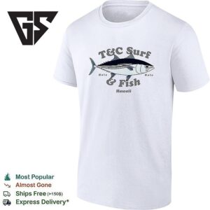 Skipjack Tuna Holo And Fish Hawaii Retro T-Shirt