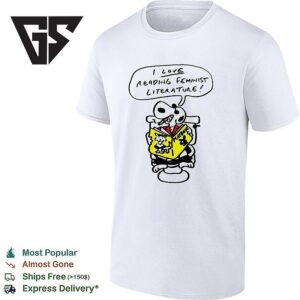 Snoopy I Love Reading Feminist Literature T-Shirt