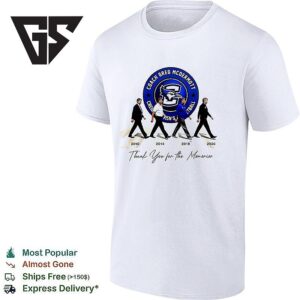 Thank You For Everything Coach Greg Mcdermott Creighton Bluejays Men’s Basketball Team T-Shirt