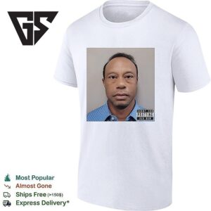 Tiger Woods Mugshot 2026 Funny T-Shirt