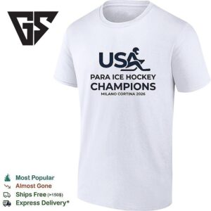 USA Para Ice Hockey Champions Milano Cortina 2026 T-Shirt
