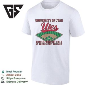 University Of Utah Utes Charlie Walinfort Field At America First Ballpark T-Shirt