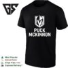 Vegas Golden Knights Ice Hockey Puck Mckinnon Logo T-Shirt