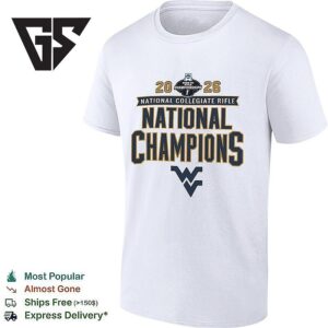 West Virginia Mountaineers National College Rifle National Champions 2026 T-Shirt