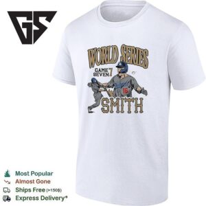 Will Smith Los Angeles Dodgers 2026 Royal 2026 Gold Collection Game Seven World Series Champions T-Shirt