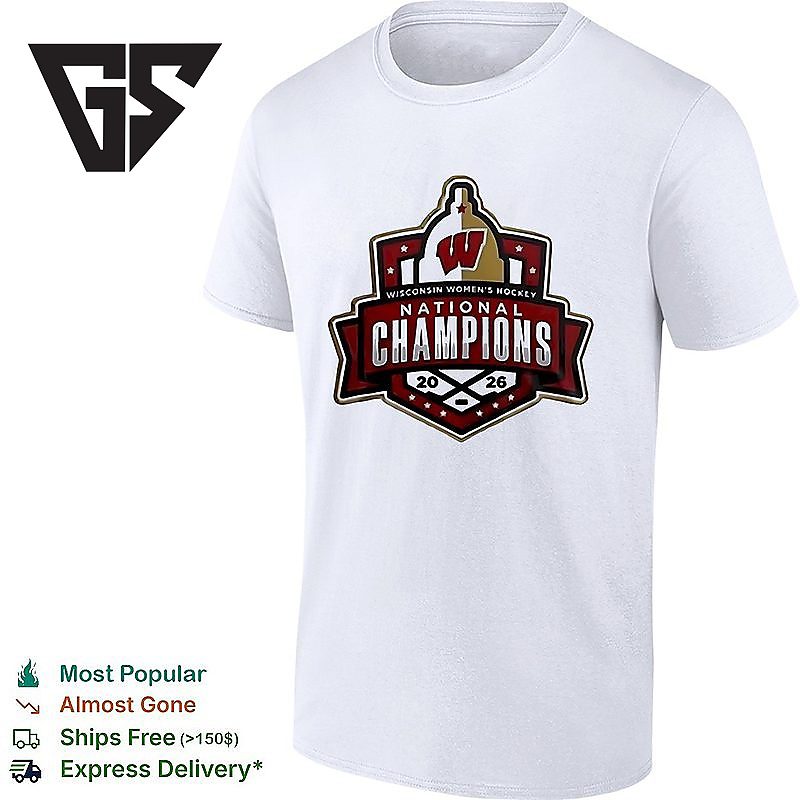 Wisconsin Badgers NCAA Ice Hockey 2026 National Champions T-Shirt Wisconsin Badgers NCAA Ice Hockey 2026 National Champions T-Shirt