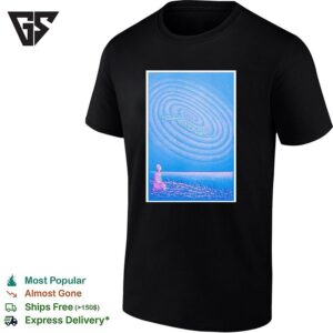 Abstract Spiral Sand Art Silhouette Figure Poster T-Shirt