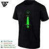 Alien Victor Wamby Spaceship Calgary Tower Abduction Night Sky Ufo Light Beam Green Glow T-Shirt