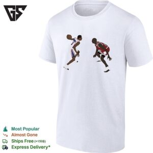 Allen Iverson Vs Michael Jordan Iverson Crosses Over Jordan T-Shirt
