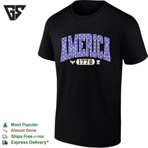 America 1776 Eagle And Liberty Bell Patriotic USA Independence Day Themed T-Shirt