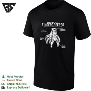Anatomy Of A Fingercreeper Monster Hand Labeled Diagram Fantasy T-Shirt