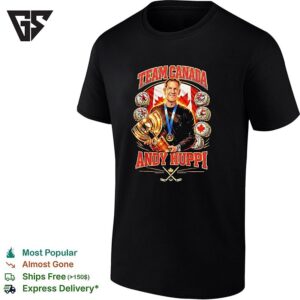 Andy Huppi Team Canada Hockey Championship Ring Gold Trophy Hockey Fanatics T-Shirt