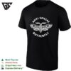 Anti Social Butterfly Moth Illustration Badge T-Shirt