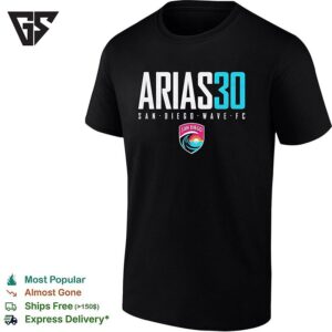 Arias 30 San Diego Wave Fc National Women Soccer League Nwsl Professional T-Shirt
