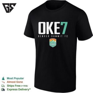 Ayo Oke 7 Denver Summit Fc Professional Women’s Soccer Team T-Shirt