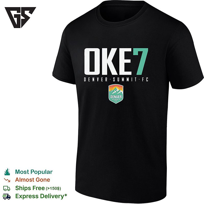 Ayo Oke 7 Denver Summit Fc Professional Women’s Soccer Team T-Shirt Ayo Oke 7 Denver Summit Fc Professional Women’s Soccer Team T-Shirt