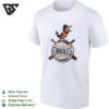 Baltimore Orioles Vintage Bird Perched On Baseball Logo T-Shirt