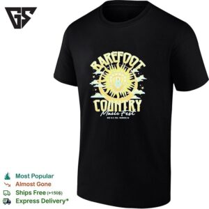 Barefoot Country Music Fest Wildwood New Jersey 2026 T-Shirt