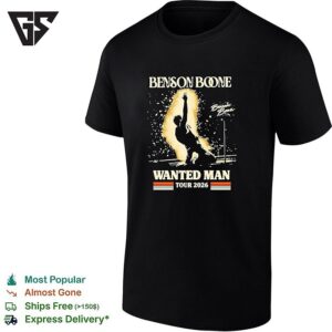 Benson Boone Wanted Man Tour 2026 Concert Fan T-Shirt