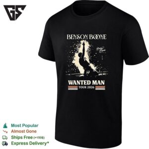 Benson Boone Wanted Man Tour 2026 Concert Music Tour Tour 2026 Concert Music T-Shirt