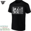 Bigfoot Alien And Mothman Reading Books Around Campfire Mythology Cryptid T-Shirt