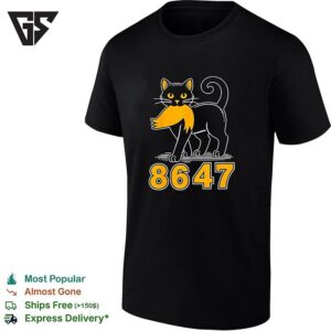 Black Cat 8647 Bold Cartoon T-Shirt