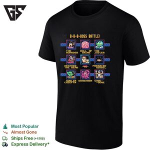Boss Battle Pixel Game Parody T-Shirt