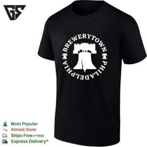 Brewerytown Philadelphia Phillies Liberty Bell Badge T-Shirt