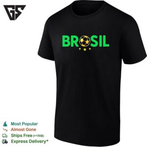 Brosil Brazil Soccer Ball T-Shirt