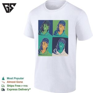 Bryan Woo Seattle Mariners Four Photo Vintage T-Shirt