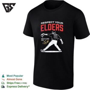 Bryce Elder Atlanta Braves Mlb Respect Your Elders 55 Signature Player T-Shirt