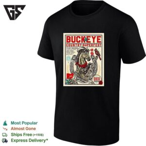 Buckeye Country Superfest Tyler Childers Red Clay Strays Lord Huron T-Shirt