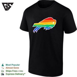 Buffalo Bills Pride Rainbow Logo NFL Football Team Sports Fan Apparel T-Shirt
