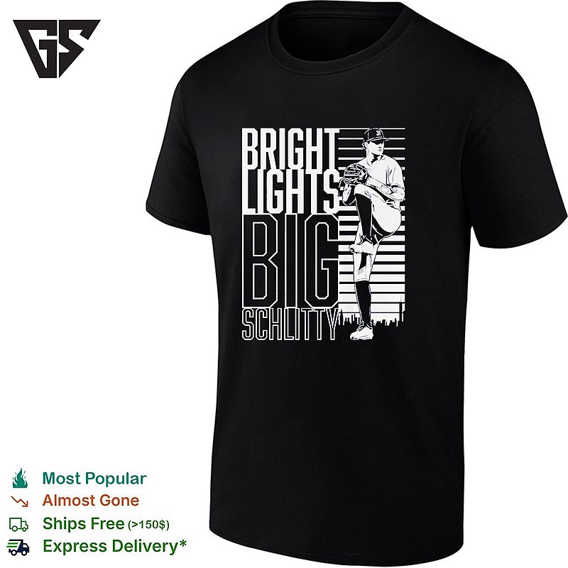 Cam Schlittler Leg Kick Pose New York Yankees Bright Lights Big Schlitty T-Shirt Cam Schlittler Leg Kick Pose New York Yankees Bright Lights Big Schlitty T-Shirt