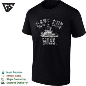 Cape Cod Mass Boat Nautical Coastal Vintage T-Shirt