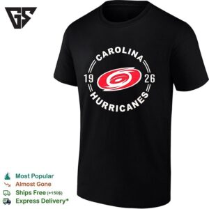 Carolina Hurricanes Hockey NHL 1926 Retro Logo T-Shirt