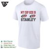 Carolina Hurricanes My Cup Size Is Stanley Humor Bold Text T-Shirt