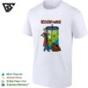 Cartoon Dog Detective Duo Police Box Time Traveler Mashup Parody T-Shirt