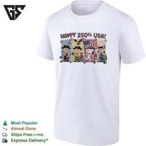 Cartoon Group Happy 250th USA Flags T-Shirt