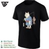 Cat Fishing Koi Fish Wearing Kimono T-Shirt