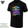Caution May Spontaneously Start Singing Musical Notes Theme Music Lover T-Shirt