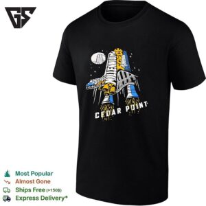 Cedar Point Millennium Force Rocket Ship Roller Coaster T-Shirt
