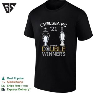 Chelsea Fc 21 European Double Winners Uefa Champions League And Super Cup T-Shirt