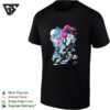 Cherry Blossom Tree Japanese Mountain Landscape Full Moon Nature Aesthetic T-Shirt